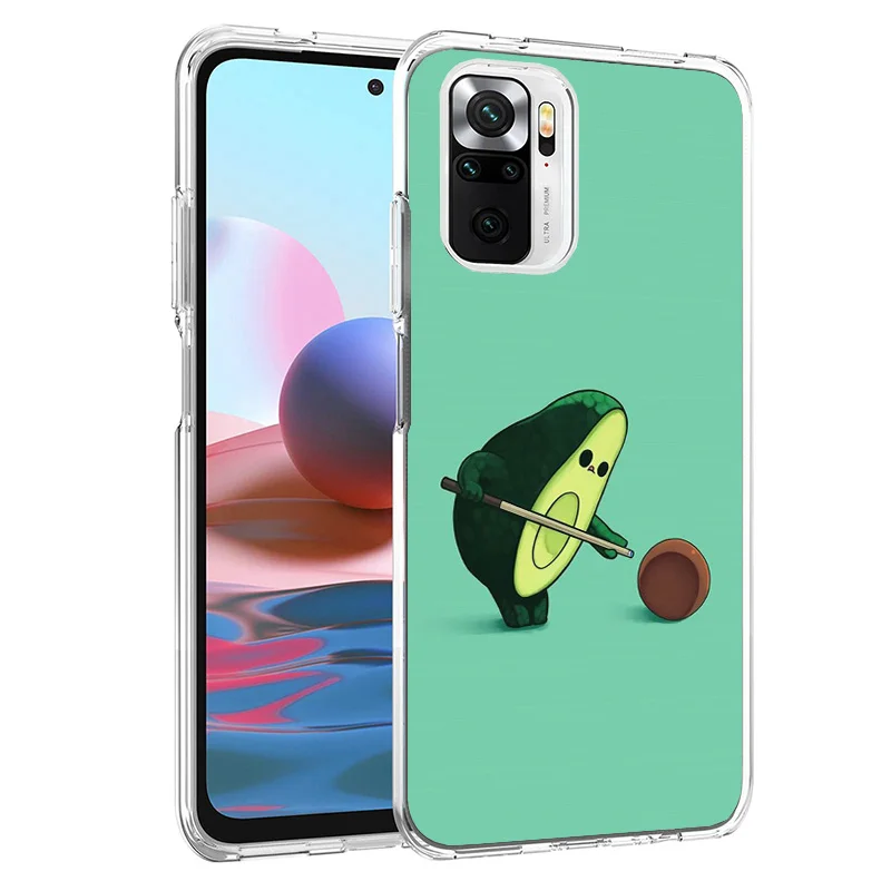 Cartoon Fruit Avocado Phnoe Case for Xiaomi Redmi 12 12C 10 10A 10C 10X 9 9A 9C 9T 8 8A 7 7A 6 6A S2 K20 Pro K40 Unique Cover