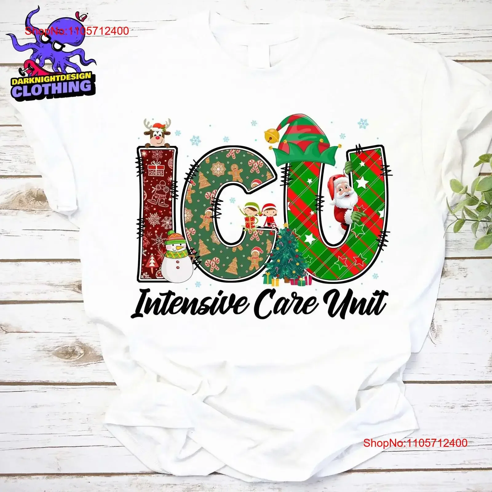 Intensive Care UniT T Shirt Nurse SweaT Funny Christmas ER Sweater s vintage Washed Unisex Versatile Top For Everyday Wear