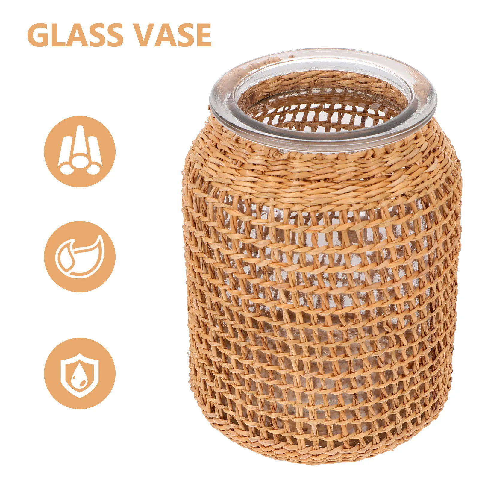 

1pc Vase Handmade Decorative Flower Implement Plant Vase For Dried Flowers Decorative Household Desktop Ornament