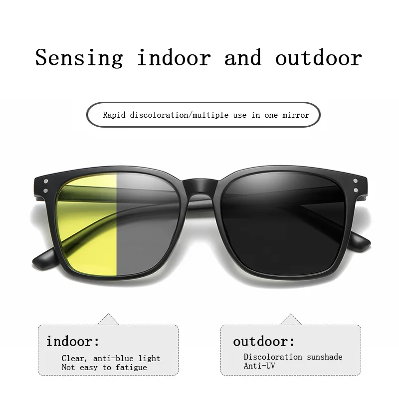 Zilead Anti-high Beam Night Vision Glasses Men Outdoor Anti-blue Rays Photochromic Sunglasses Unisex Driving Anti-glare Goggle