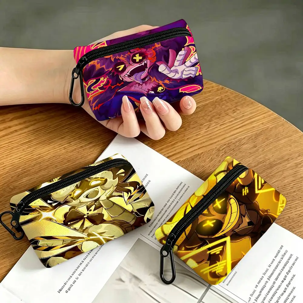 Game Anime Murder Drone Oxford Fabric Zipper Pouch Lightweight Hanging Coin Wallet For Coins ID Cards Keys Lipstick Earbuds
