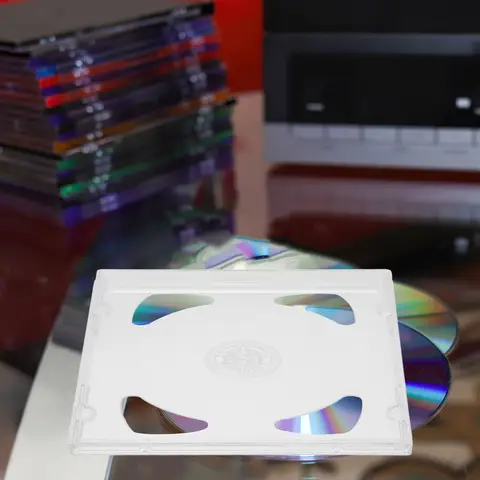 6 Pcs CD 케이스 Dvd 더블 보석 홀더 커버 홀더 보관 케이스 여행용 클리어