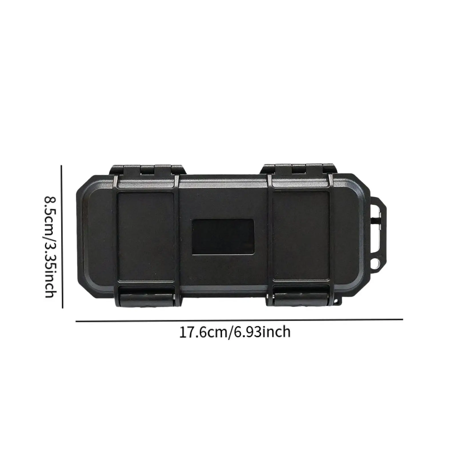 EDC Tool Case Box Organizer Versatile Lightweight Portable for Outdoor Survival Sturdy 17.6x8.5cm Waterproof Sealed Case