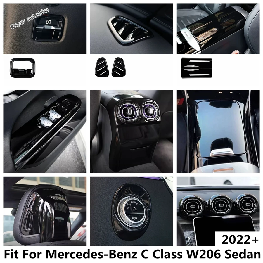 

Seat Pillow Adjust / Hand Brake / Window Lift / Dashboard Air AC Cover Trim Accessories For Benz C Class W206 Sedan 2022 - 2024