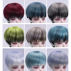 New Doll's Wig for 1/3 1/4 1/6 Bjd Doll Soft Silk Short Hair Versatile Girl Toys Dress Up Play House Doll Accessories, No Doll