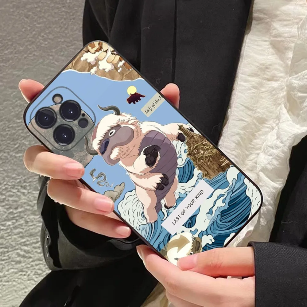 A-Avatar The Last Airbender Appa Yip Phone Case For iPhone 15 14 11 12 13 Mini Pro XS Max Cover 6 7 8 Plus X XR SE Funda Shell