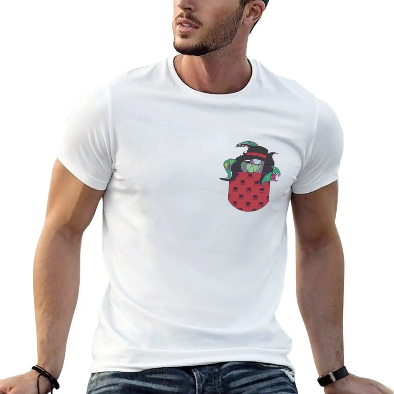 

pocket black hat T-Shirt man t shirts high quality luxury brand man t shirts cotton T-Shirt