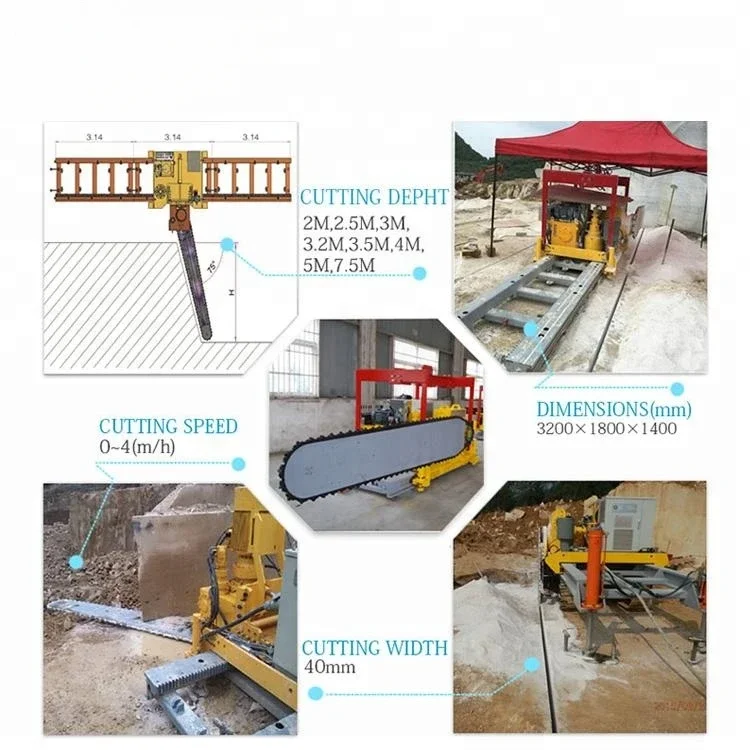 Machine de découpe de marbre, scie à chaîne CS2500