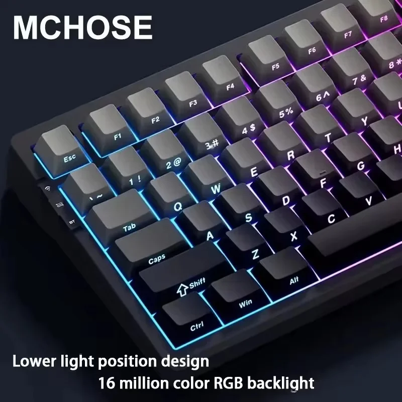 MCHOSE G75 pro Gaming Mechanical Keyboard Tri-Mode Wireless RGB Backlit Hot Swappable 75% Layout PC Gamer Accessories