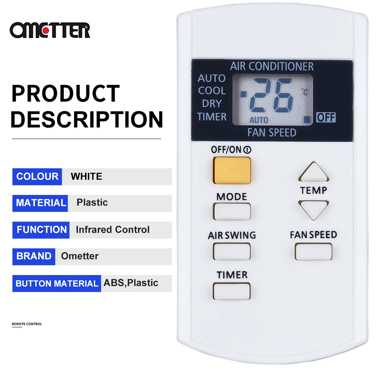 Новый пульт дистанционного управления AC/C для кондиционера Panasonic, 6 кнопок A75C3740 A75C3733