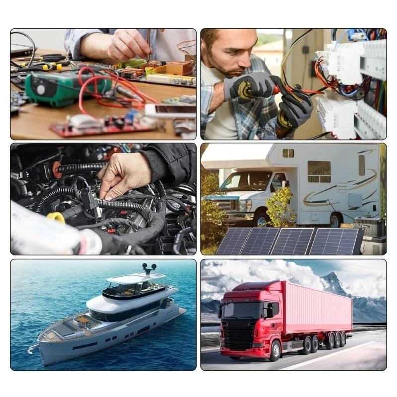 y1ad boats marine 0 gauge wire insles connects حرارة تقلص موصلات الأنابيب #3