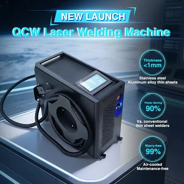 New Model QCW Air Cooled Handheld Welding 150w 300w  Portable Fiber Welding Machine Spot Welders for SS
