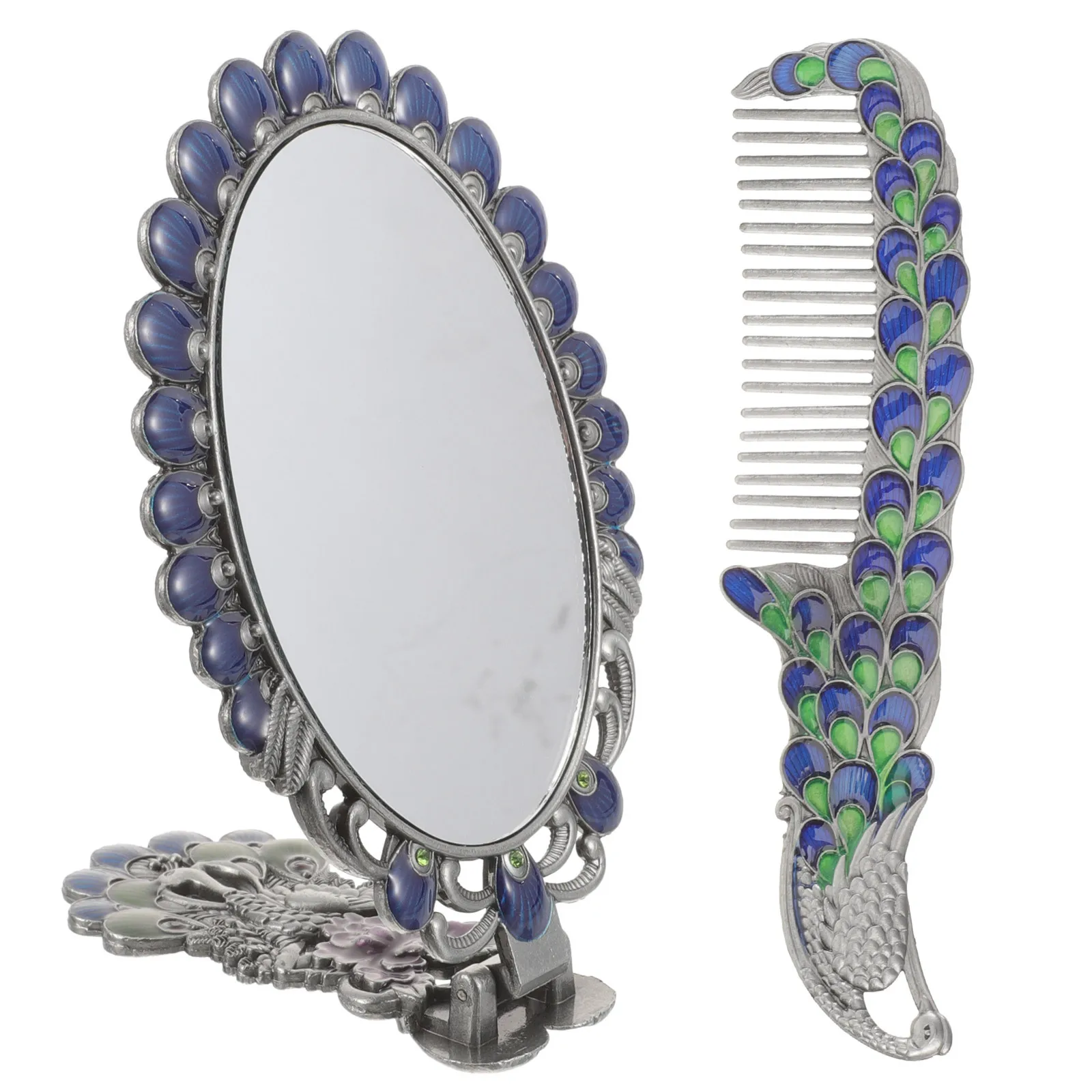 

Vintage Handle Mirror Held Mirrors for Women Handheld Decor Table Make up with Makeup