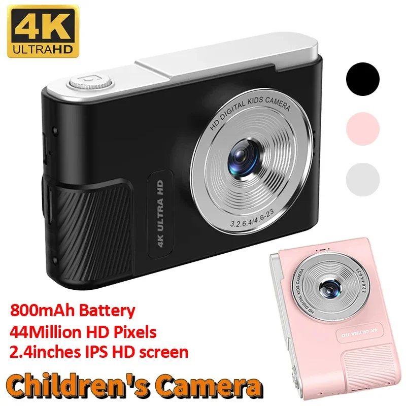 Digital Camera Autofocus Camera 44MP HD 8X Quick Zoom 4K Photo Camera 2.4in Beginner Photography Supports Game Functions Kids