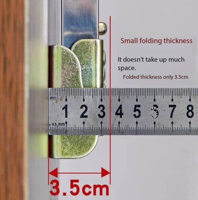 Customizable Length Stainless Steel Foldable Table Legs - Retractable Furniture Support Bar & Lift Bracket Foot Column