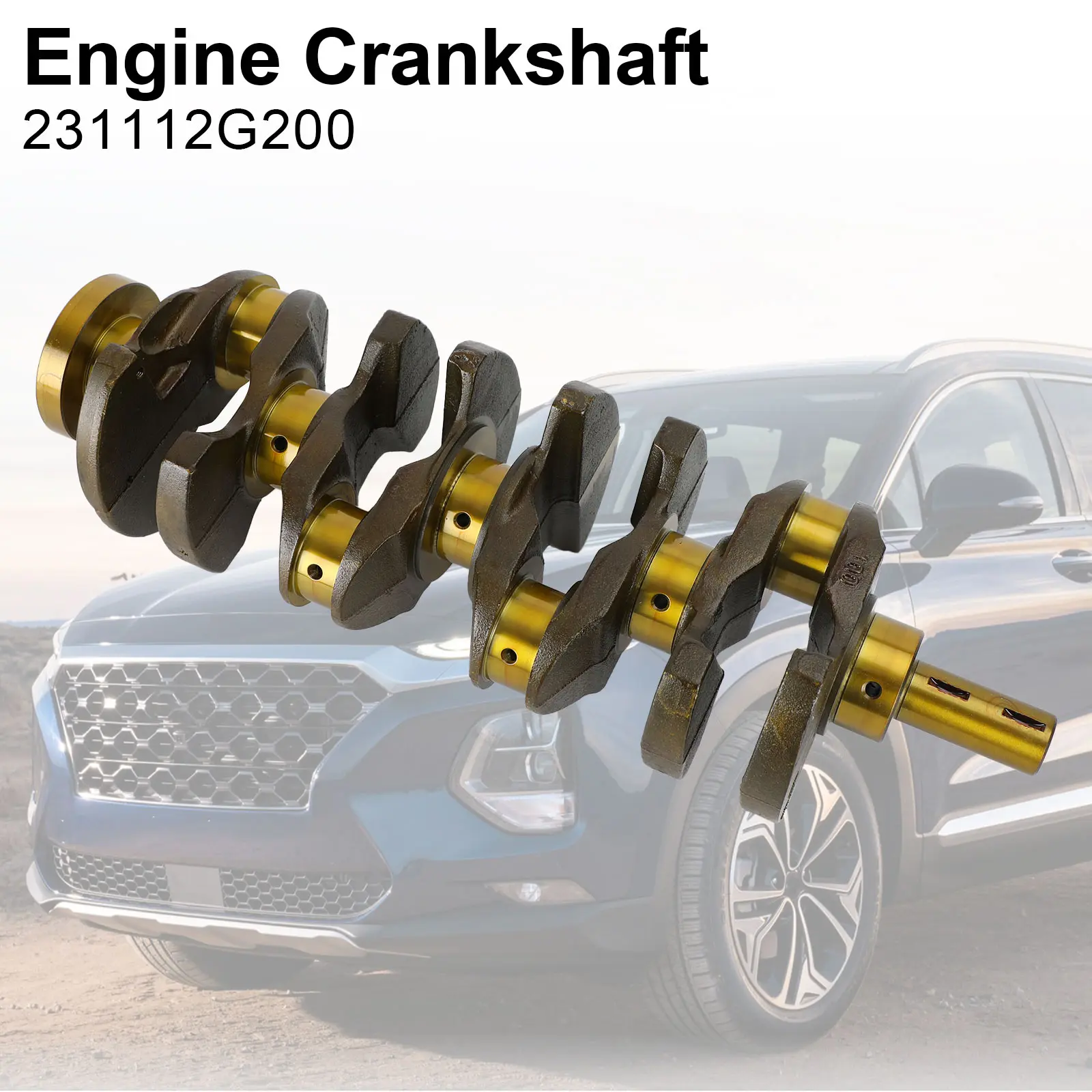 Areyourshop 23510-2G500 23111-2G200 Motorkurbelwelle für Kia Hyundai Sonata Kia Forte 2.4L