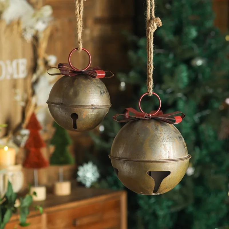 Christmas pendant small bell Christmas tree pine cone scene arrangement supplies decorative small pendant