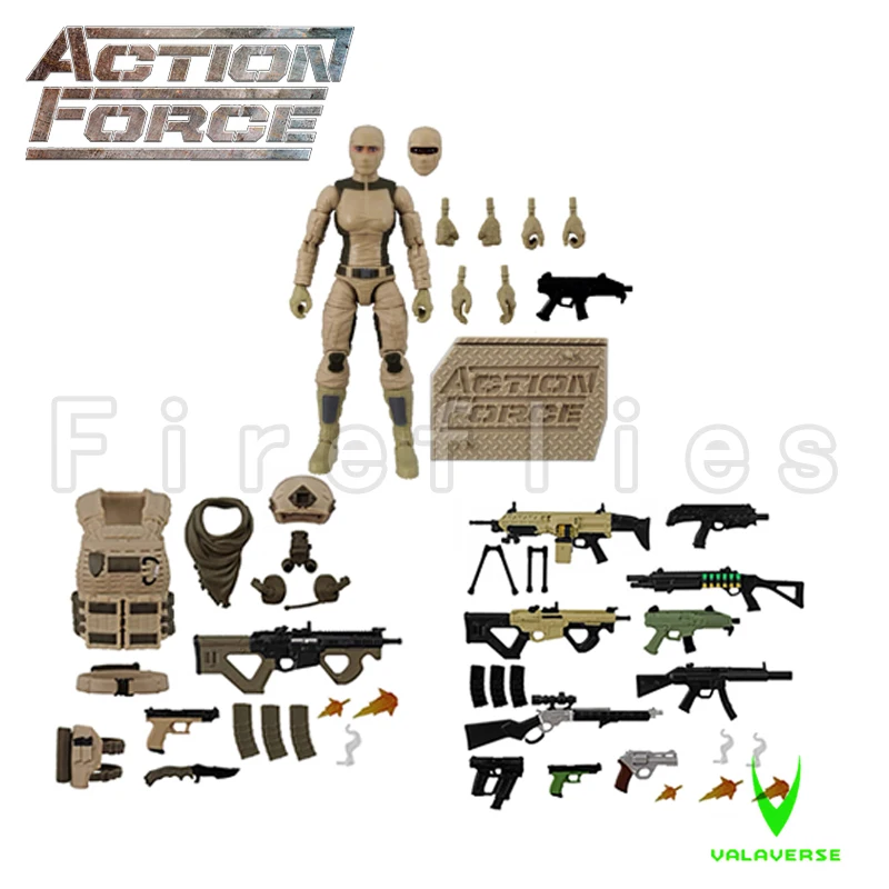 1/12 6inches Valaverse Action Force Action Figure Wave 3.1 Anime Model For Gift