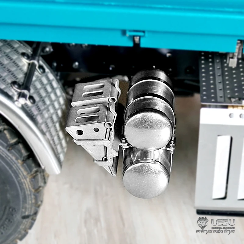 LESU G-6186-B 1/14 modèle de camion Double roue de réservoir de gaz Kit antidérapant garniture latérale modifiée universelle GLKU RC modèle magasin