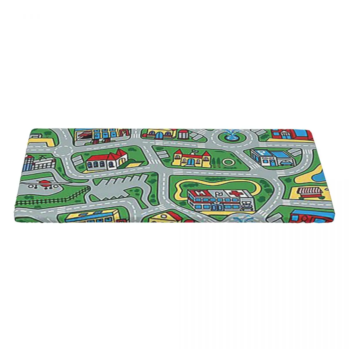 Car City Carpet Road Rug Nostalgic Toy Custom Rectangular Tablecloth Waterproof Table Cover for Party Decorations Table Cloth