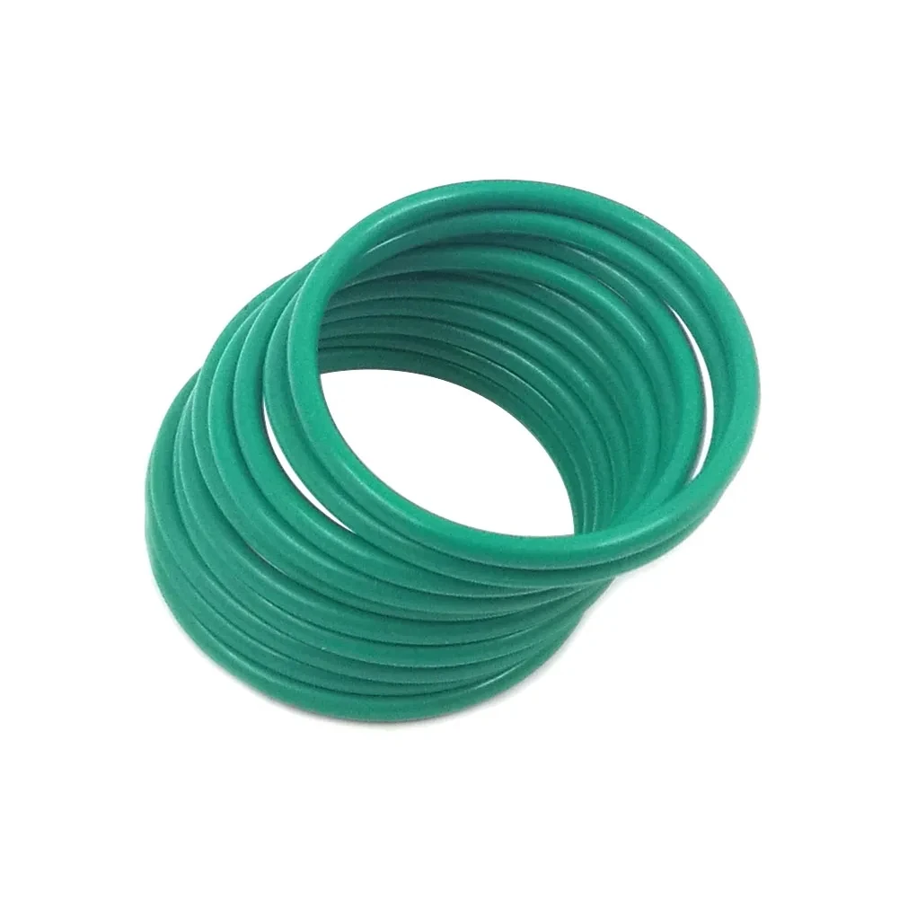 50 pz per KTM SX/EXC/XC/XC-W 200 250 300 380 diametro spessore verde FKM resistente agli acidi e agli alcali O-ring guarnizione FPM