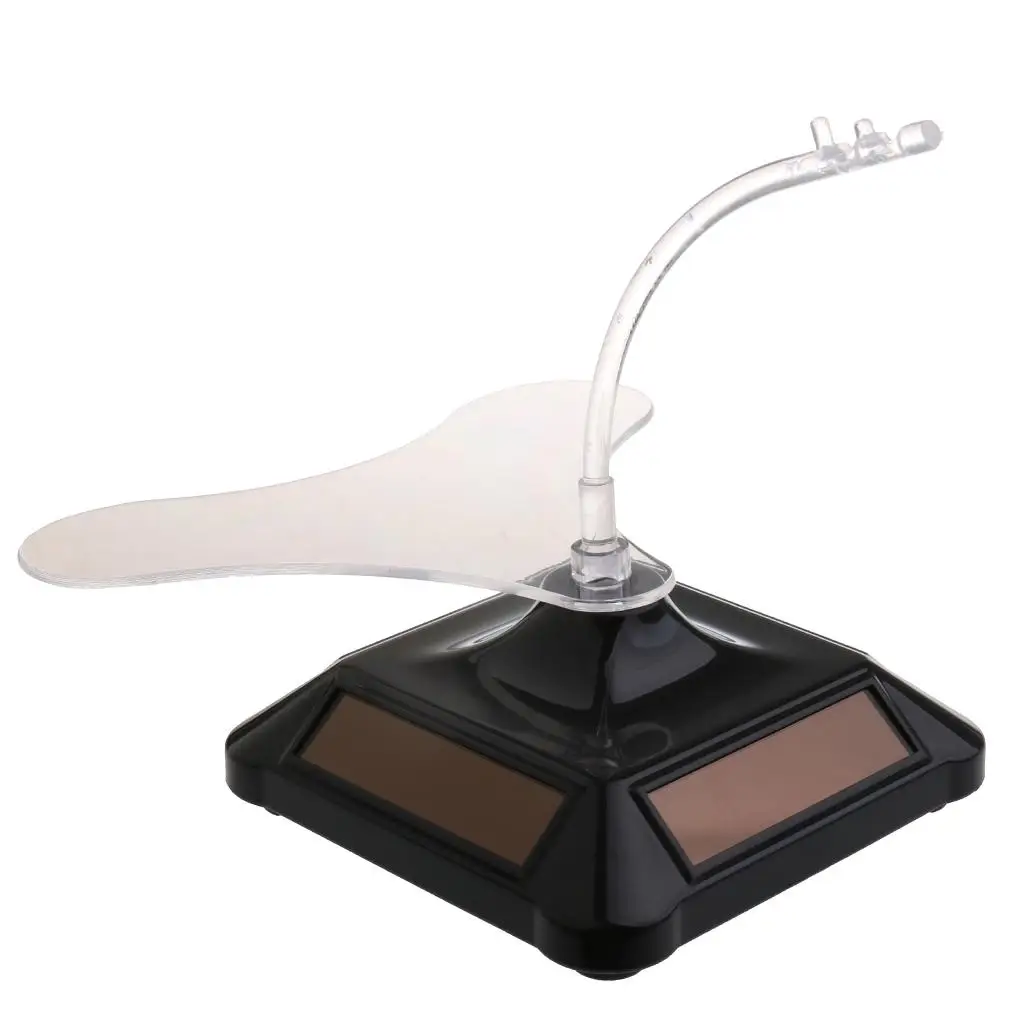 

Eyeglasses Holder Stand Solar Powered Rotating Display Stand Plastic Turntable for Glasses Sun Lenses Retail Showcase