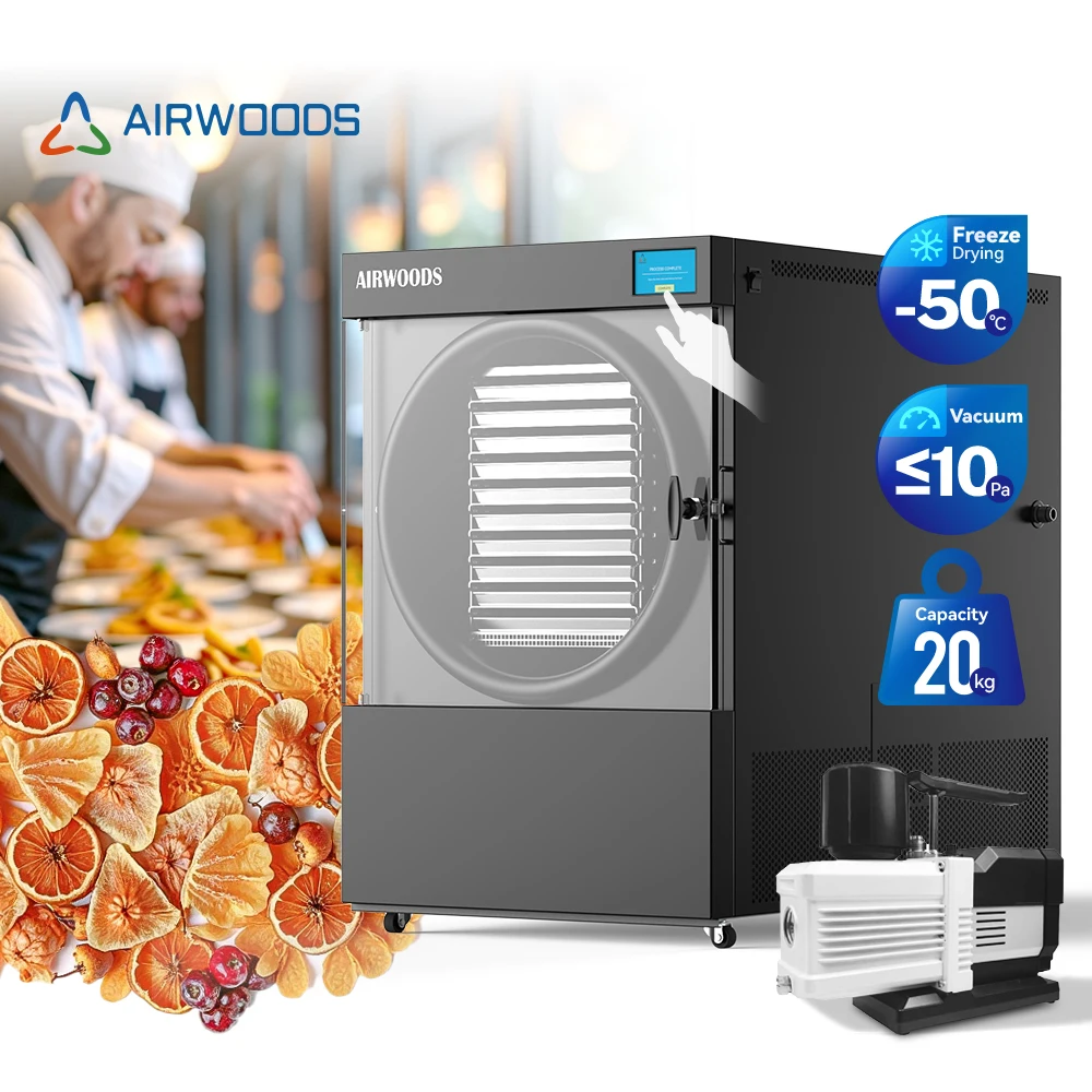 20KG Freeze Dryer Machine For Pet Treats, Healthy Food & Fruits Automatic Quick Freezing Technology