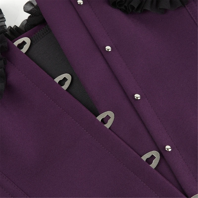 Korset Istana Bawah Dada Pakaian Pembentuk Atasan Tabung Warna Solid Bustier Bawah Dada untuk Wanita Korset Gotik Atasan Potong