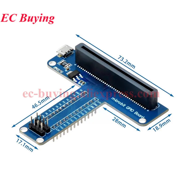 T Type GPIO Breakout Expansion Board Breadboard Adapter micro bit for FC40 40pin Flat Ribbon Cable Raspberry Pi 3 2 B &B+ Python