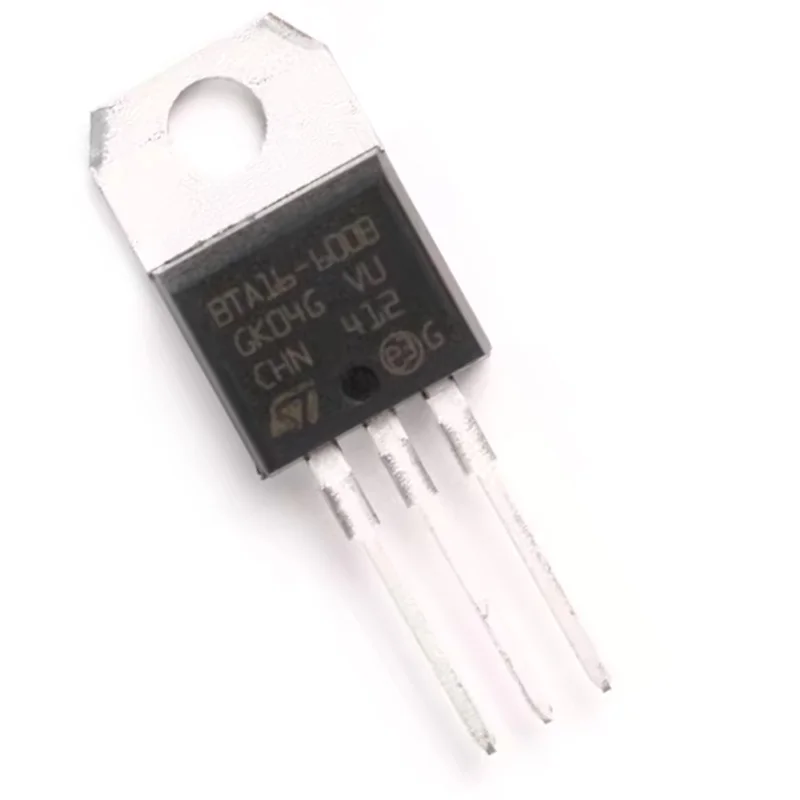 

10 Pieces of Brand New Original Bta16-600Brg with Marking Bta16-600B, To-220 Package, Triac, 16A 600V