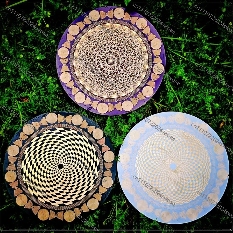 For  Energy Disc Crystal Degaussing Charging Pure Copper Gold Plated EMF Protection Meditation Assisted Vortex Antenna