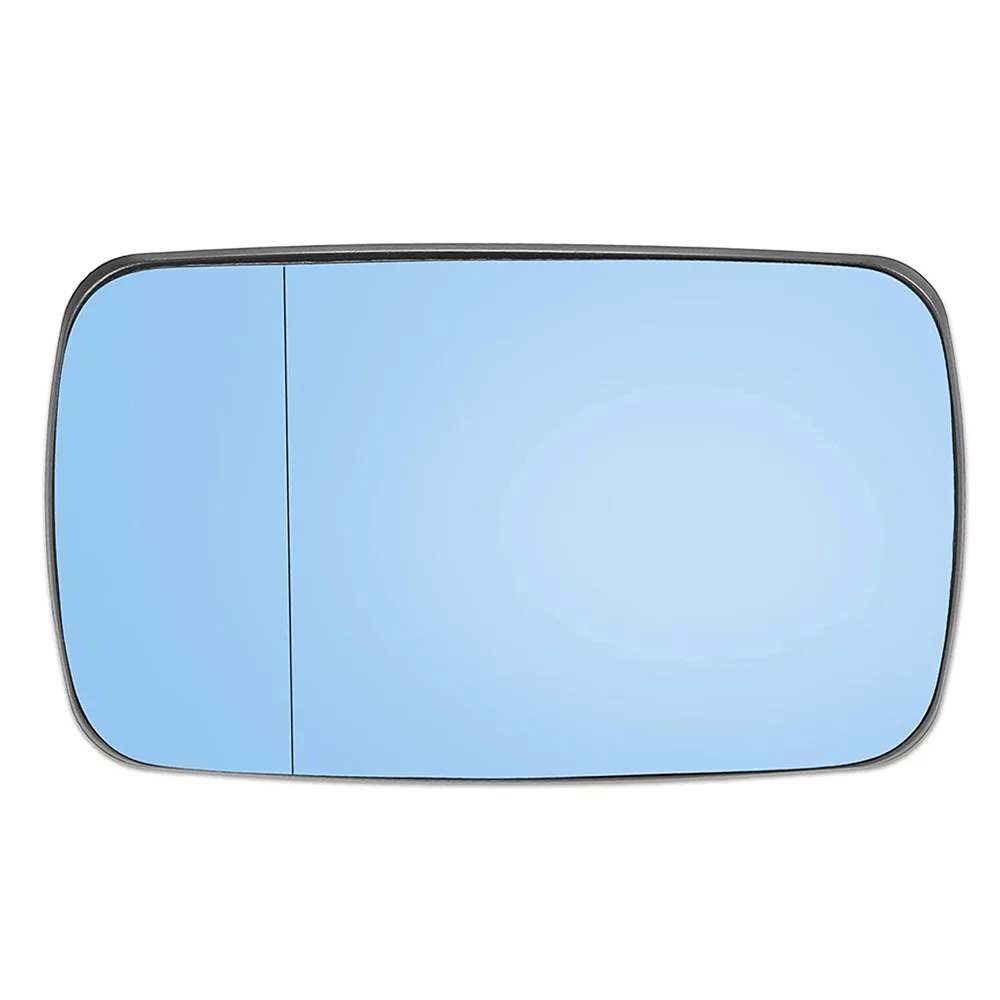 Left Right Rear View Lens Split Mirror Heated Glass Blue Rearview for BMW E46 Sedan 1998-2006 51168250438 Rear View Mirror