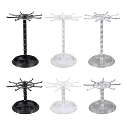 Necklace Organizer Hanging Rack Rotating Jewelry Display Stand Jewelry Hanger for Chains Earrings Scrunchie Countertop Bathroom