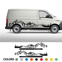 Car Mountain Style Stickers For Volkswagen VW Transporter T4 T5 T6 Multivan Caravelle Camper Van Motorhome Decals Accessories