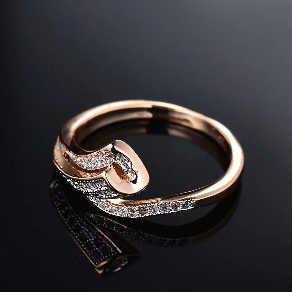 Creative Zircon Engagement Ring Hot Selling S925 Sterling Silver Ring 18K Gold Plated Diamond Ring For Wedding And Daily Wear