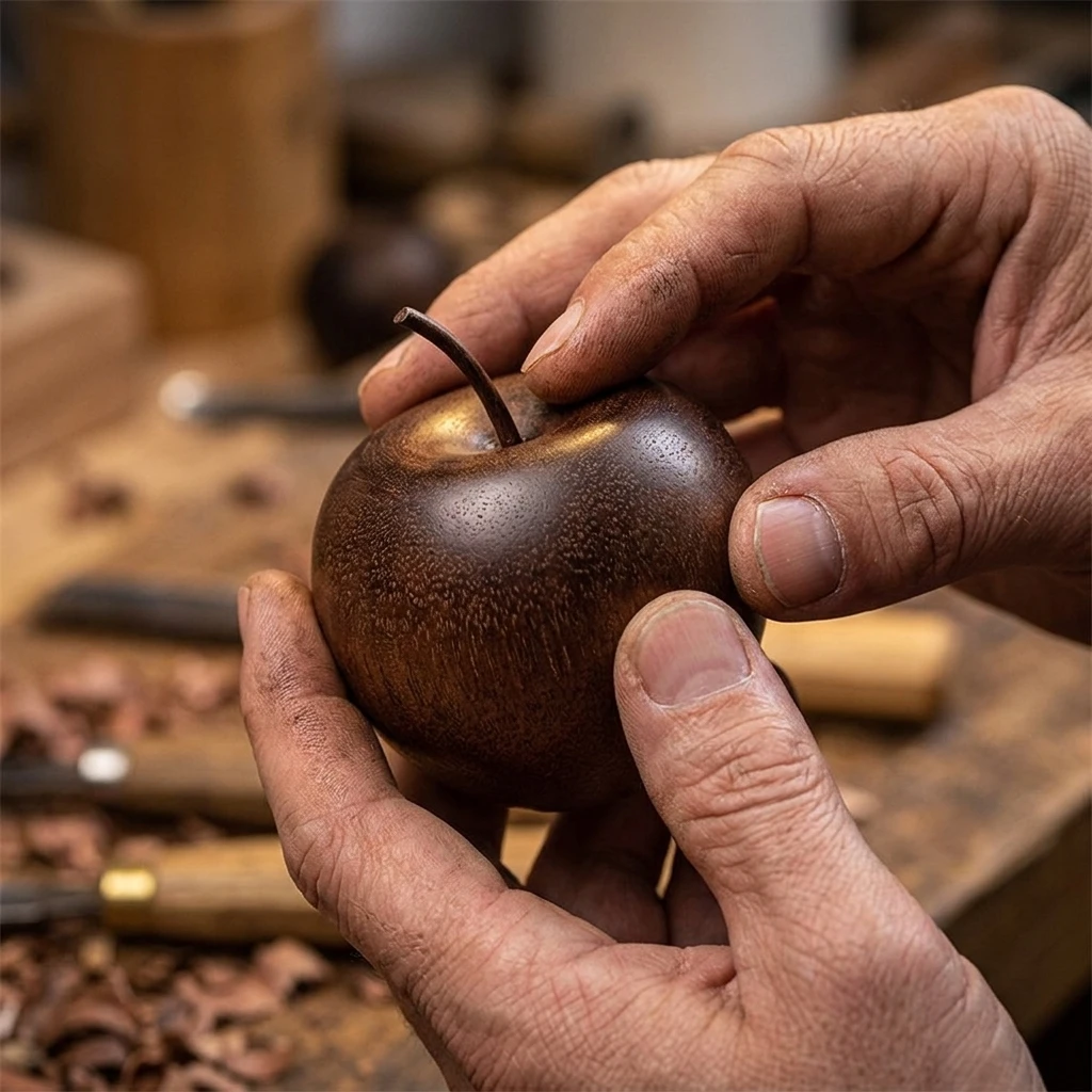 1/2/3pcs Wooden Apple Shaped Essential Oil Diffuser Fragrance Diffuser Suitable For Home Bathroom Car Decoration Wood Diffuser
