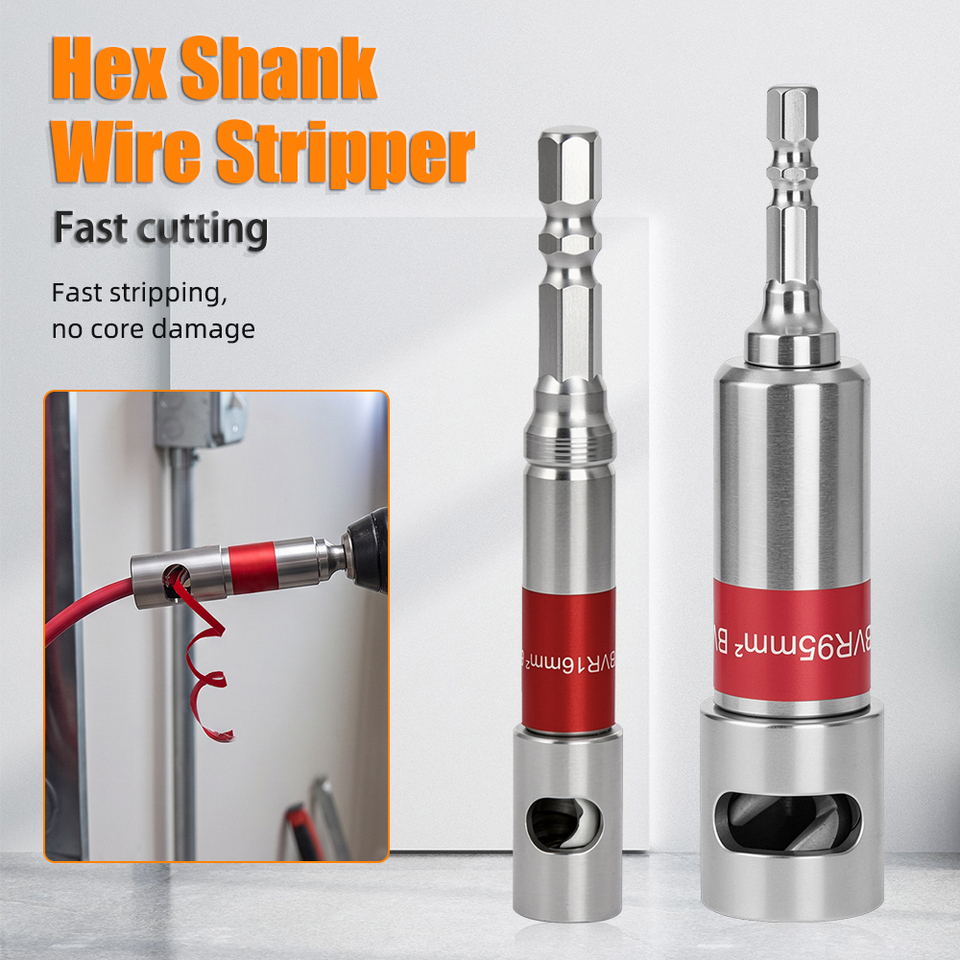  1PCS Universal Hex Handle Cable Stripper 16-120mm² Quick Wire Stripping Tool for Waste Wire Recycling 