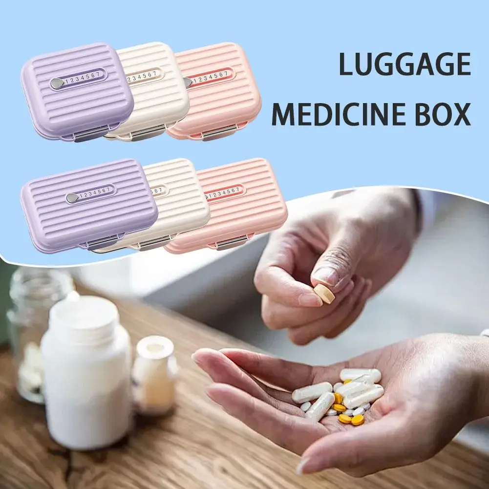 NIEUWE Mini 7 Grids Mini Draagbare Pillendoosje Wekelijkse Geneeskunde Tabletten Reisdoos Vitamine Case Pillen Opslag Container Organizer S M5J0