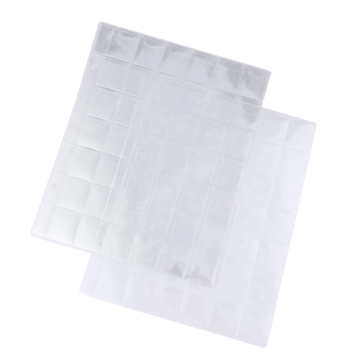 

10 Pcs Coin Booklet Inner Page Coins Collection Bag PVC Albums Loose Leaf Storage White Holders