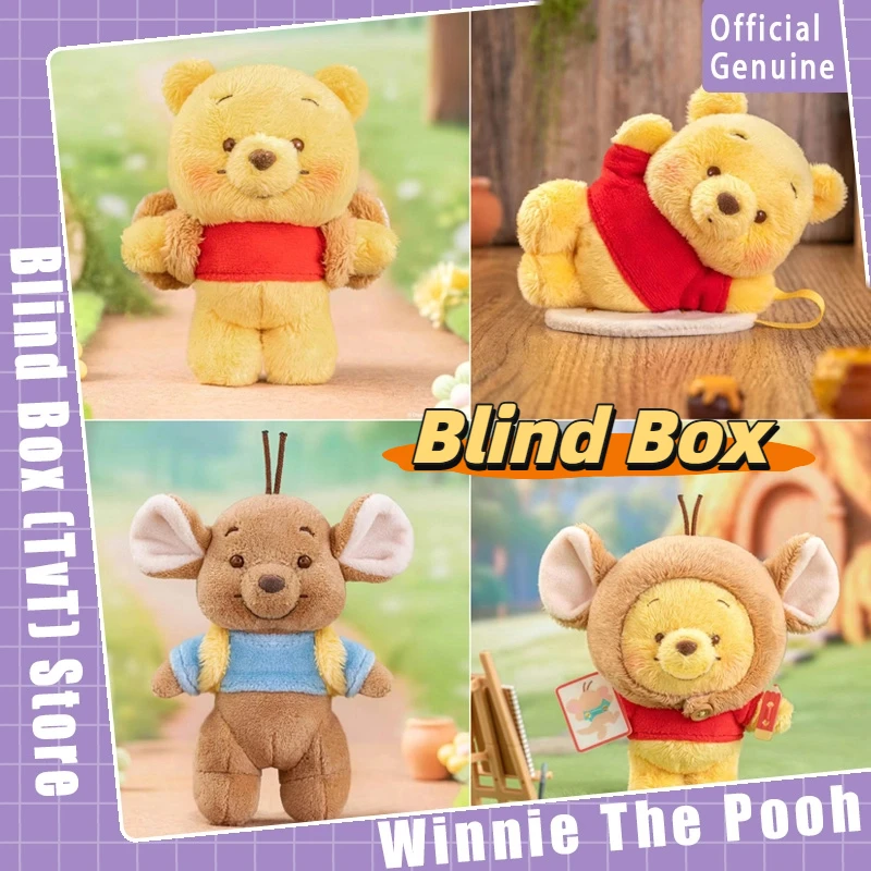 

New Winnie The Pooh And Little Bean Best Friends Series Blind Box Plush Doll Pendant Toy Trendy Collectible Birthday Gift