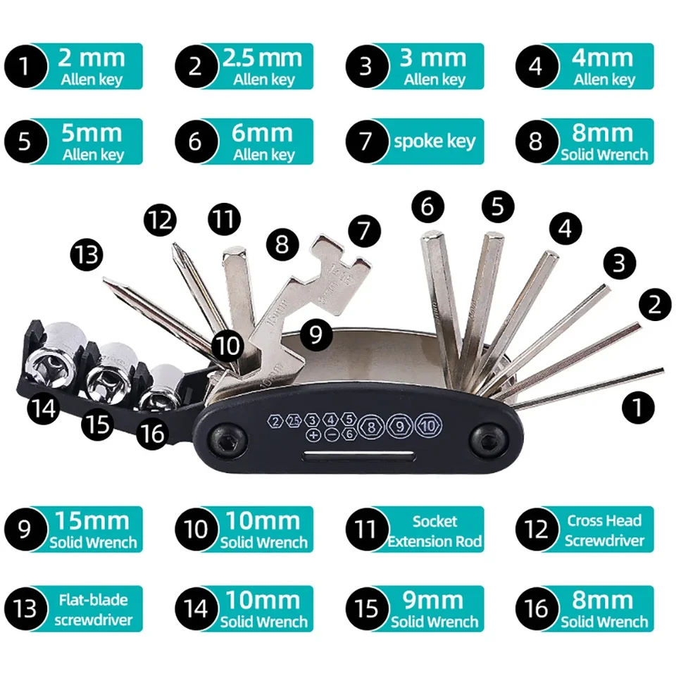 Set de Destornilladores Portátil para Reparación de Motocicleta para Keeway Rkf125 Rkv125 Rks125 Rkv200 Rks Rkf 125 Rkv 200 GS 100 RKR 165 180 2