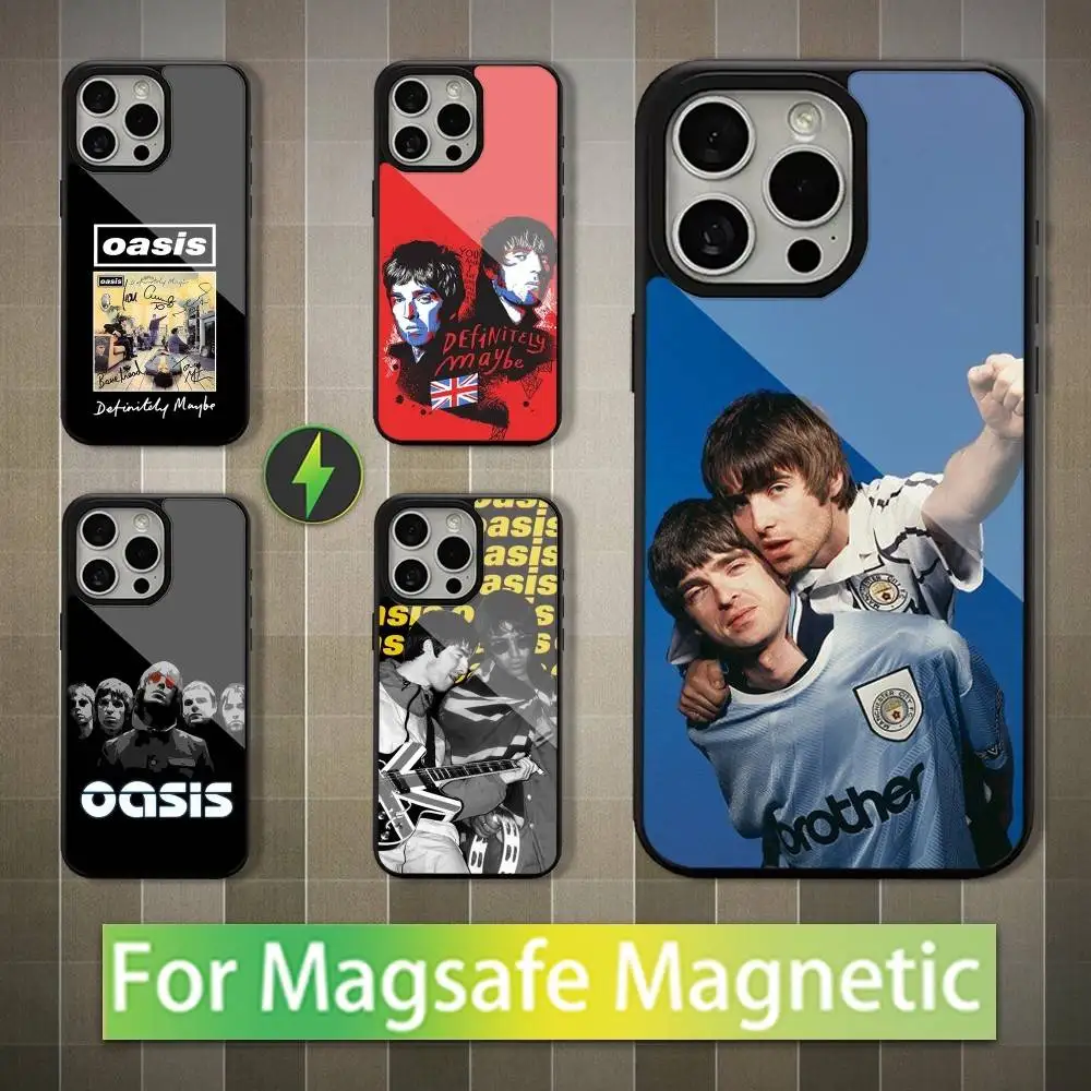

Hot O-Oasis Rock Band Phone Case For iPhone 16,15,14,13,12,11,Pro,Max,Plus,Mini,Magsafe,Magnetic Wireless Charging Case