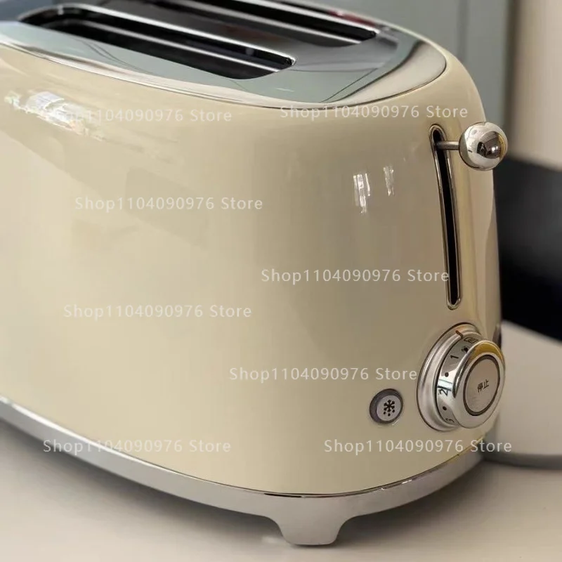 950W Retro Automatic Home Bread Toaster for Breakfast