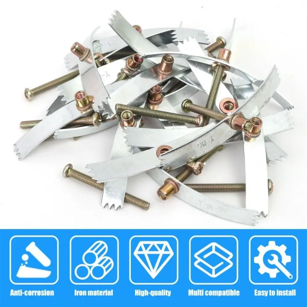 10Sets 86-type Dark Box Repair Screw 65-75mm Replacement Junction Box Repairer Embedded with Screws Socket Box Repair Brackets