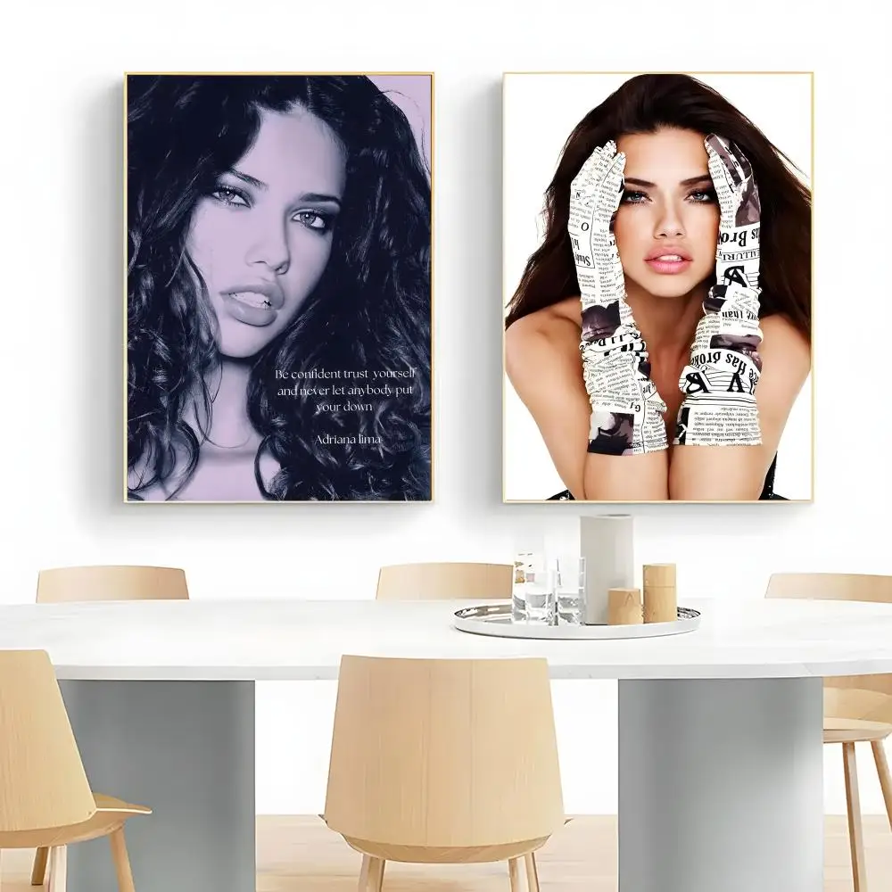 Supermofrls Adriana Lima Poster Wall Art Print Poster Decorative Mural Home Decor Gift Unframed