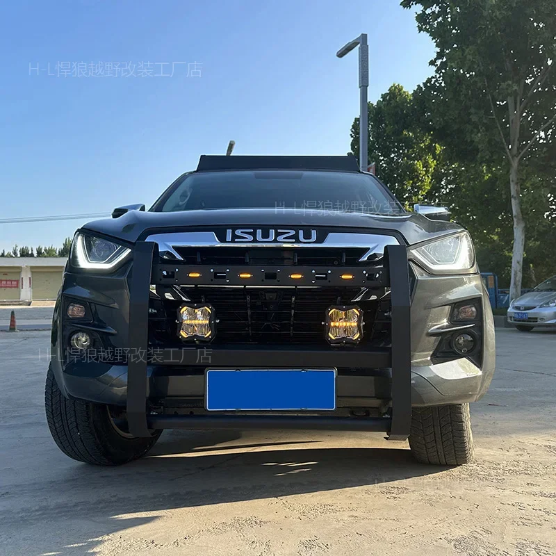 Isuzu D-MAX Modified Bumper dmax Pickup Truck Crash Bar Front Bar Competitive Bar, Off-Road Protected Front Bar