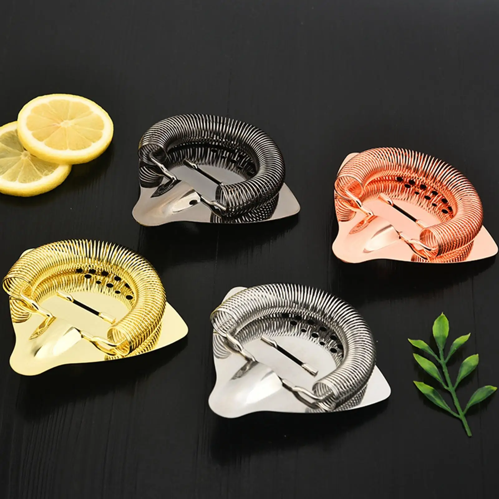 

Ice Strainer Ice Filter Stainless Steel Metal Julep Strainer Bar Drink Strainer