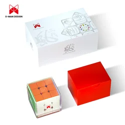 Qytoys cubo de velocidade magnética profissional cubo mágico quebra-cabeça cubo 3x3x3 para crianças adulto quebra-cabeça velocidade cubo brinquedos ajustáveis