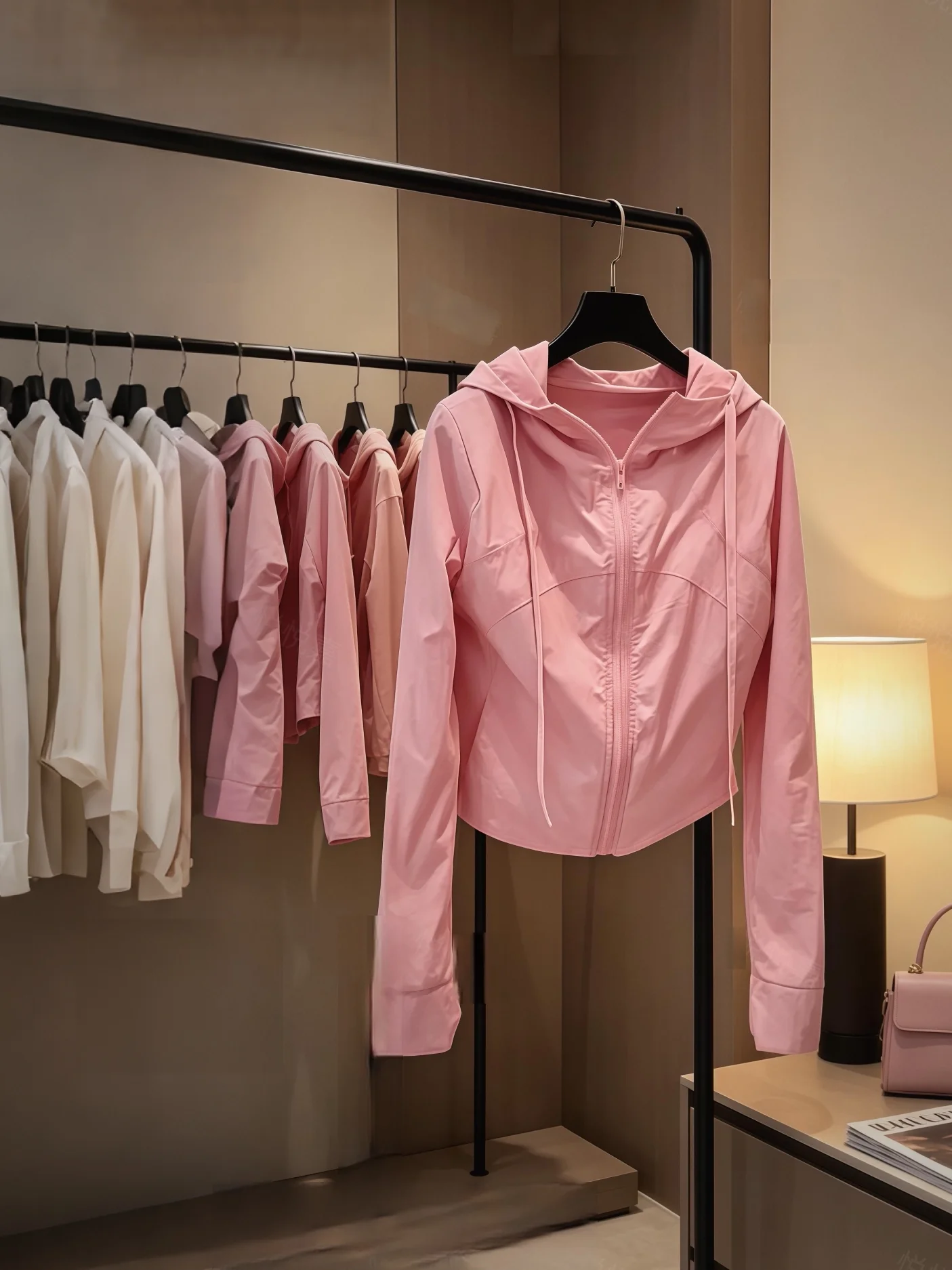 Unique Beautiful Summer New Fashion Loose Casual Women's Outerwear Sun Protection Short Top Breathable Zipper Hooded Coat