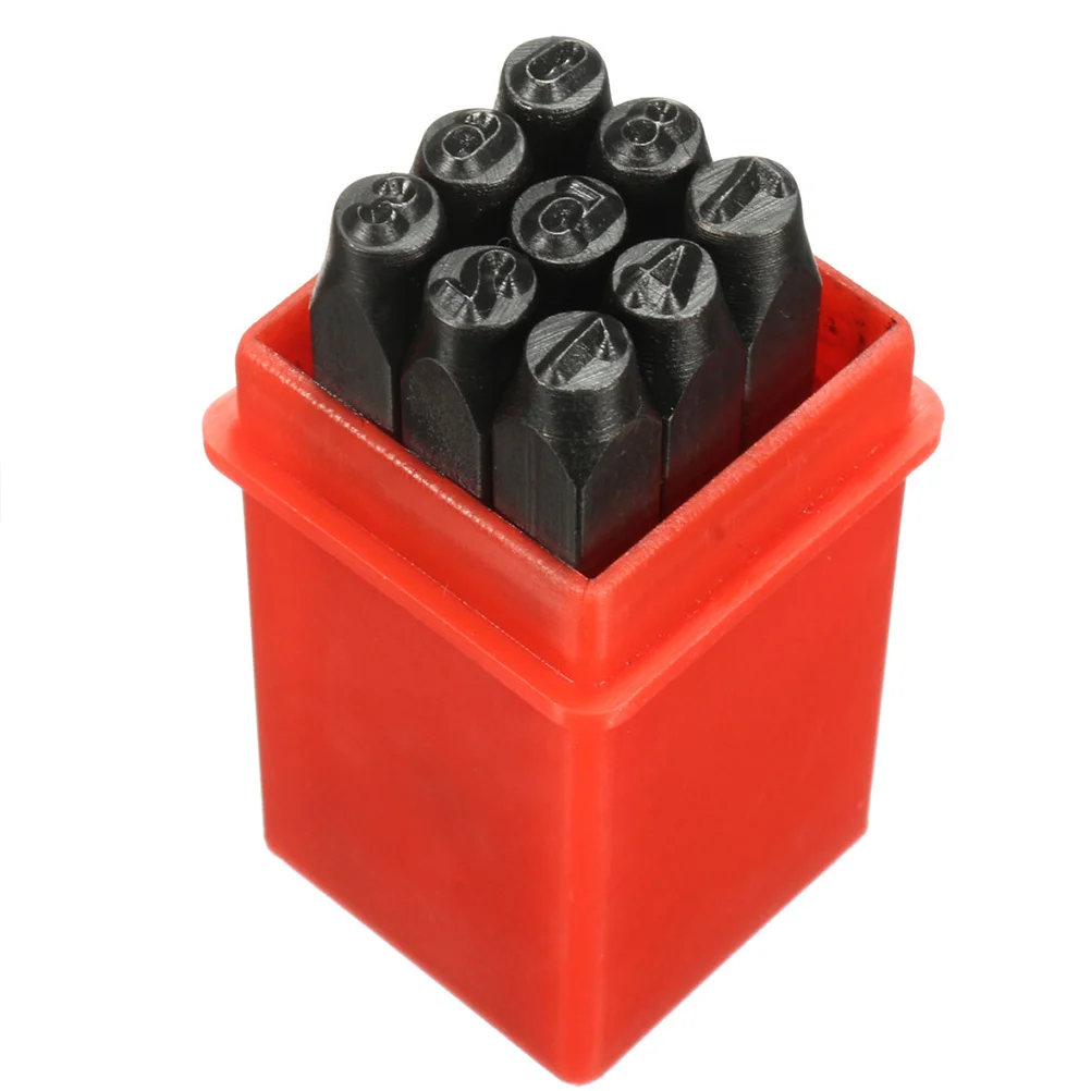 

Alphabet Numbers Punch Set 36pcs Wooden Handle Steel Stamp Tool for Crafting Letters and Numbers DIY Project